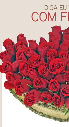 Diga "Eu Te Amo" com Flores: Prova de Amor com 50 rosas de R$89,90 por R$59,90