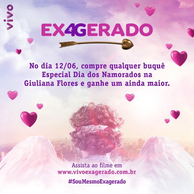 Dia dos namorados exagerado com Vivo e Giuliana Flores!