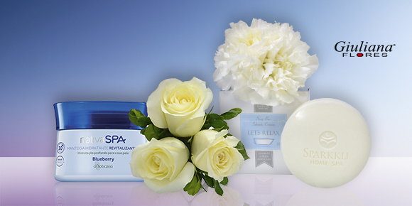 Flores e cosméticos: presente perfeito!