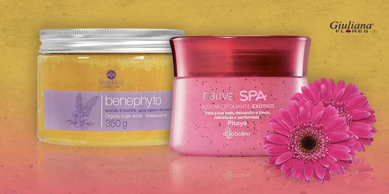 Esfoliantes: sensação de renovação à flor da pele!