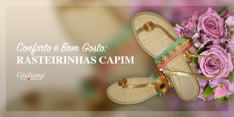 Conforto e Bom Gosto: Presenteie com Sandálias Rasteirinhas Capim