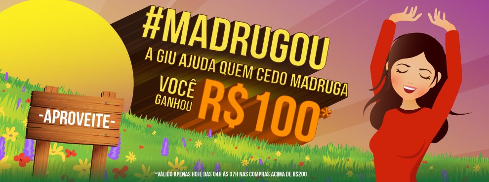 Madrugou! Cupom de Desconto Giuliana Flores