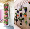 Sugestões bem diferentes de vaso de parede com flores para usar dentro e fora de casa